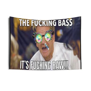 Rave Festival Gordon Ramsey Bass Printed Wall Tapestry/Flag