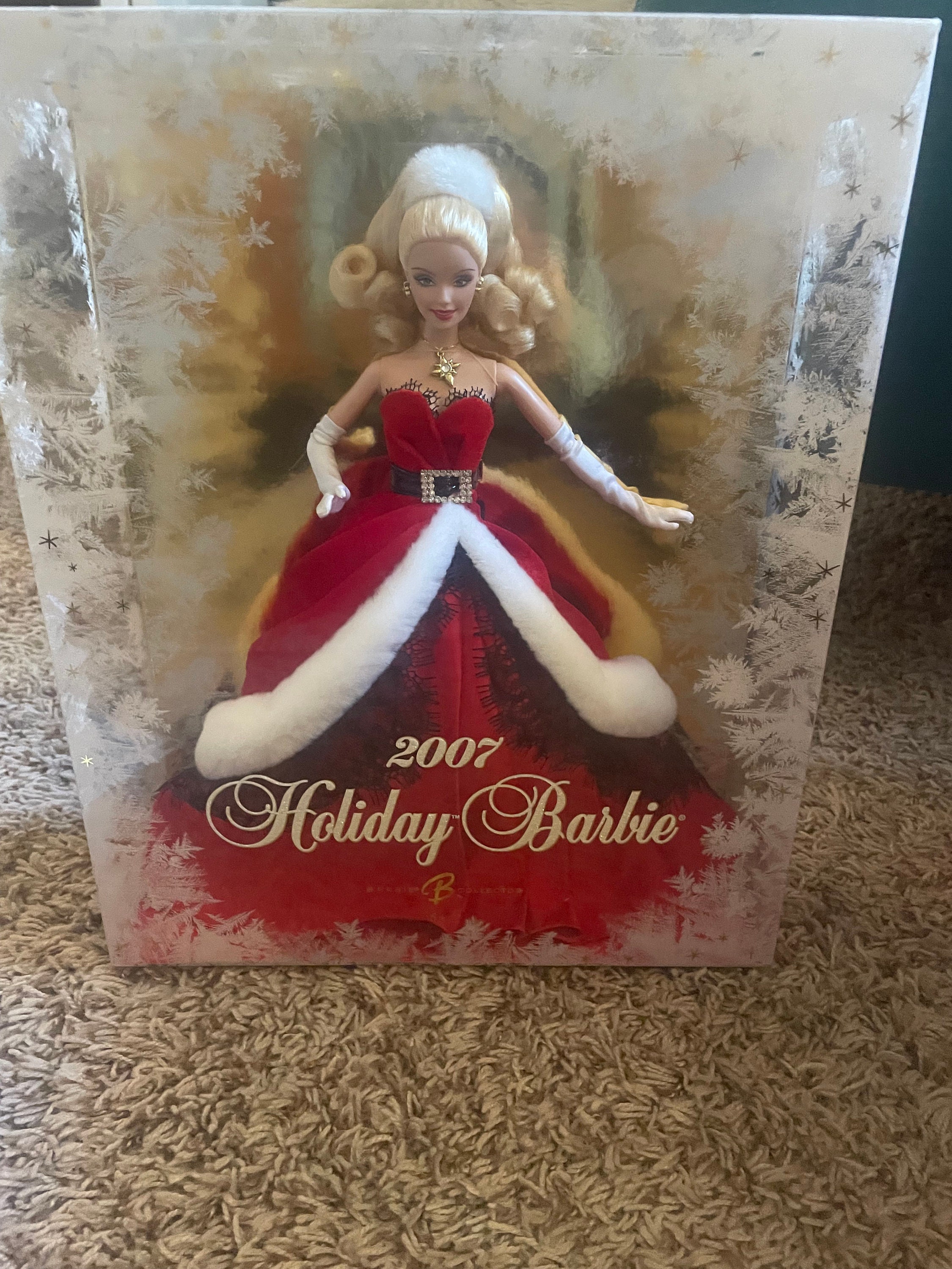Barbie navideña 2007 outlet