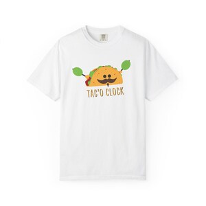Taco-Themed T-Shirt, Fun Gift for Taco Lovers, Unisex Garment-Dyed Tee for Taco Tuesday, Casual Wear, Summer BBQ, Foodie Apparel