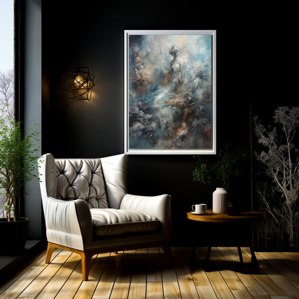 Dream Weaver - abstract oil painting, Whimsical, Ethereal, dreamlike, vintage, wall art