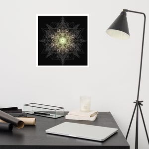 Sacred Geometry Mandala Wall Art - Sacred Geometry Print - Geometric Art - Spiritual Art - Meditation Art - Home Decor