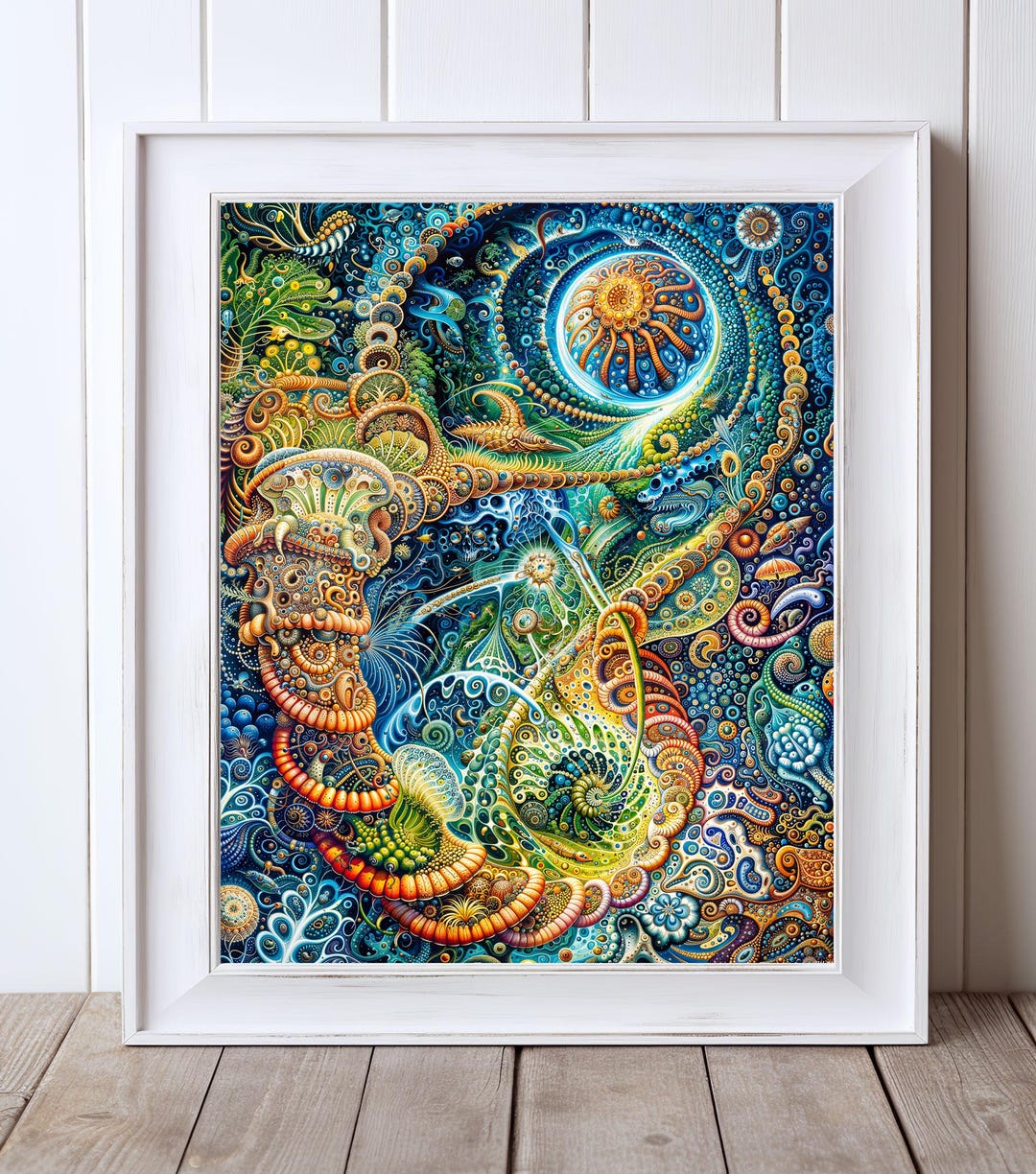 Psychedelic Fractal Art Print: Cosmic Garden Dreamscape - Etsy