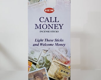 Call Money Incense sticks (6 packs of 20 sticks each)