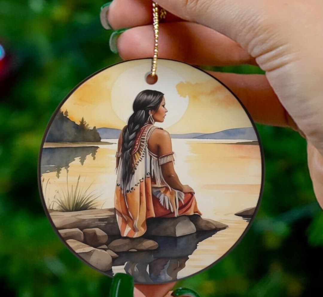 Native American Christmas Ornament, MMIW, Christmas Ornament for Sister
