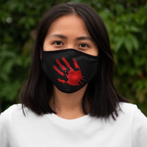Red Hand face mask MMIW, Native Pride, No more stolen sisters, Bloody hand, Indigenous pride, Indigenous people, Indigenous women, Native