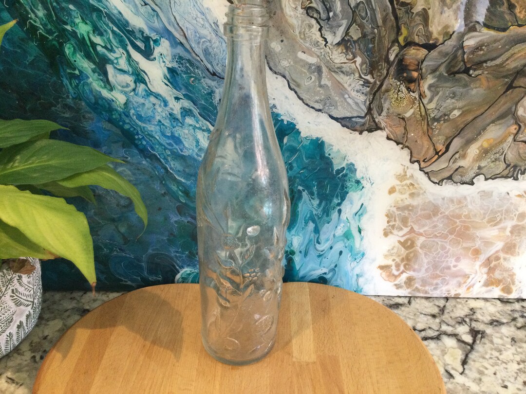 Vintage Floral Lime Juice Bottle/ Roses Lime Juice/ Etsy