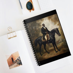 Black Fox Hunter Spiral Notebook #2 - Ruled Line