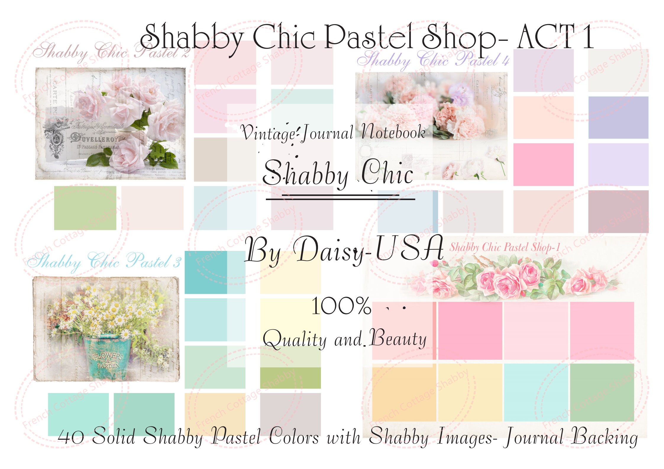 Shabby Chic Pastel Shop Solid Colors Backing Junk Journal A4. - Etsy Shabby Chic Pastel Shop Solid Colors Backing Junk Journal A4. - Etsy