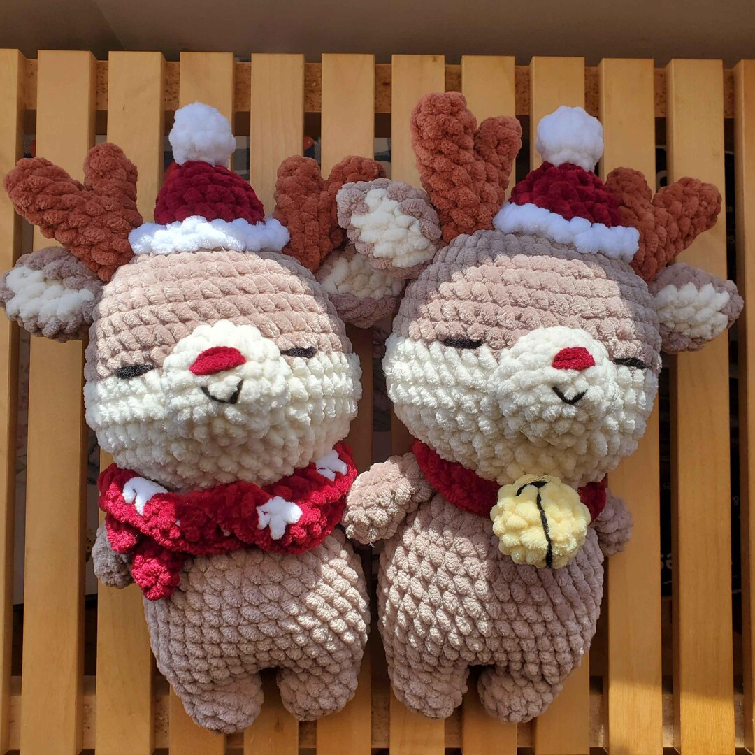 Rudolph Reindeer | Crochet Plushie - Etsy