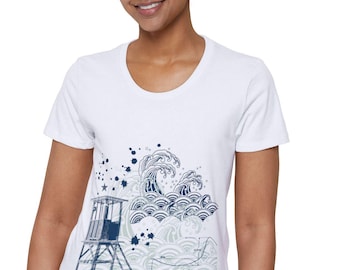Wave Tee - Women's Organic T-shirt