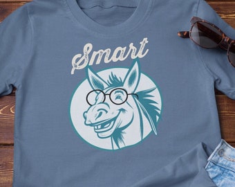 Funny Smart Ass Donkey T Shirt for Men and Women