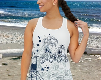 Wave Art - Women's Tank Top ALL OVER PRINT