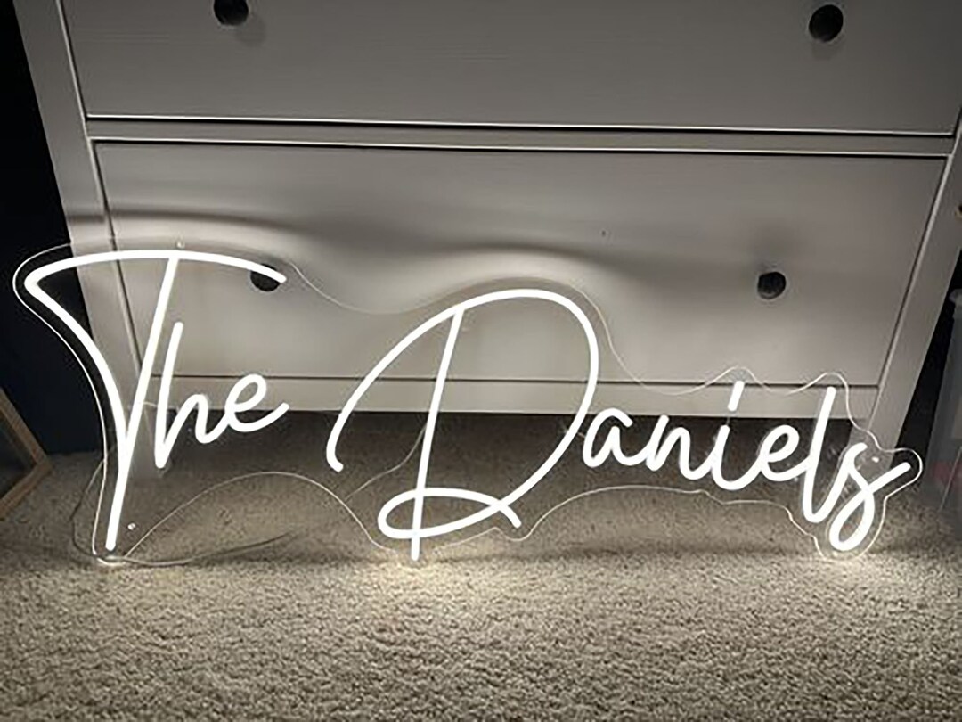 Custom Neon Led Sign for Wedding Wedding Neon Sign Name Etsy