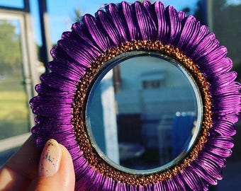 Silicone Mold Photo Frame Mirror Flower Sunflower 11cm (4.33 inches) for Plaster Resin Cement Polymer Clay Polyester Soap Wax K276