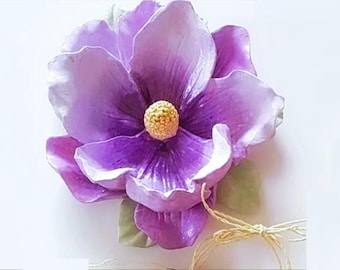 Moule en silicone grande fleur d'hibiscus : création de fleurs réalistes, 15 cm (6 po.)