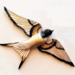 Silicone Mold Flying Bird 2 Sizes for Plaster Resin Polyester Soap Wax Fimo Clay K923 K924
