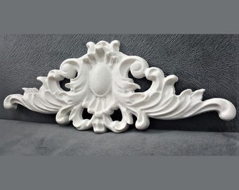 Silicone Mold Baroque Leaves Applique for Plaster Wax Soap Polyester Resin Concrete Cement Fimo K275