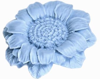 Moule en silicone tournesol (8 cm) - Résine, savon, argile, cire