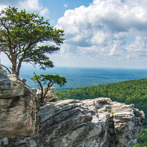 Summer Morning on Hanging Rock State Park, North Carolina, Mountain