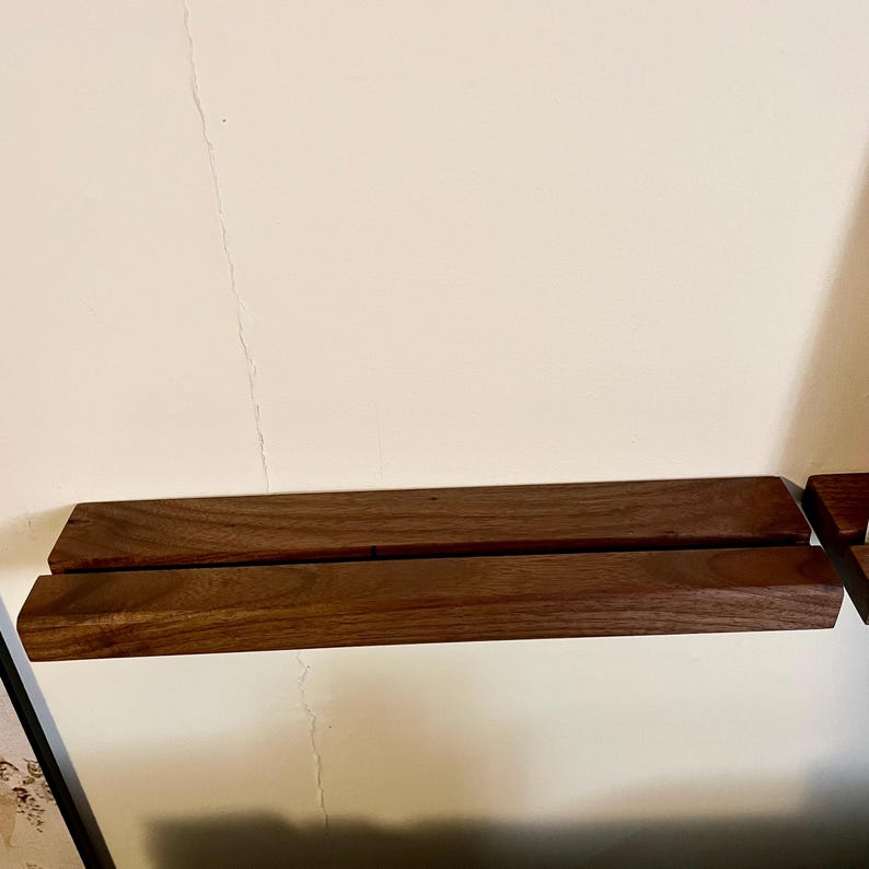 Wood Walnut Record, Picture, Book, Magazine Wall Shelf Etsy Canada