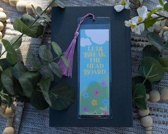 Lets Break The Headboard Bookmark - Smutty Bookmark, Smut Lover, Reader's Gift, Is That Smut, Cute Bookmark, Bookish, Booktok