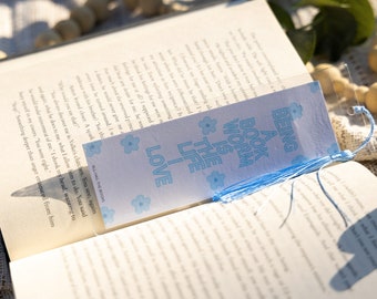 Being a Bookworm Is The Life I Love - Book Lover, Bookish, Book Lover Gift, Cute Bookmarks, Handmade Bookmarks, Booktok Bookmark, Booktok