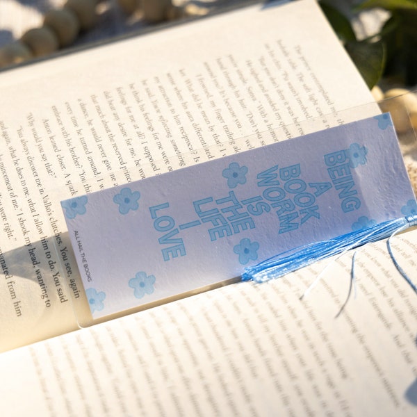 Being a Bookworm Is The Life I Love - Book Lover, Bookish, Book Lover Gift, Cute Bookmarks, Handmade Bookmarks, Booktok Bookmark, Booktok