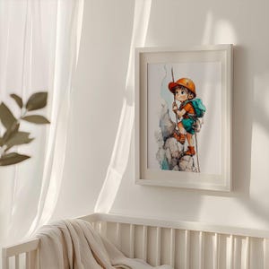 Video Frame Mockup, Vertical Nursery Mock-up, PSD, MP4, Baby interior, A3 Poster, Mobile