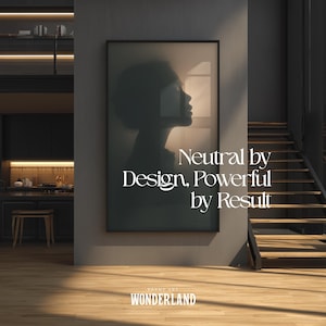 Canva Frame Mockup Bundle, Horizontal, Vertical Frames, Staircase, Shadow Layer, Dark Interior, 40 Mockups