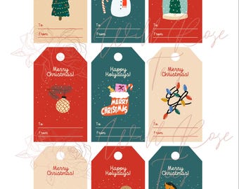 Etiquetas de regalo de Navidad