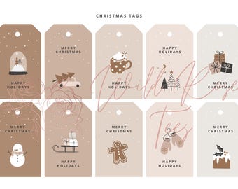 Etiquetas de regalo de Navidad