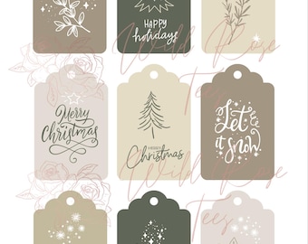 Etiquetas de regalo de Navidad