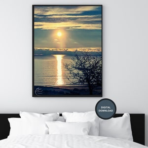 Sunrise Photo - Photograph - Printable Sunrise-Morning Sunrise Photo - Beautiful Sunrise Digital Photograph -Winter Sunrise Printable Photo