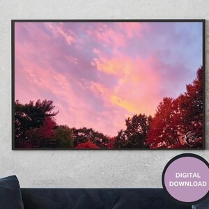 Beautiful Sunrise Download - Sunrise Printable Photo - Pink Sunrise Country Sunrise Photo -Rural Sunrise Photo - Calm Sunrise Picture