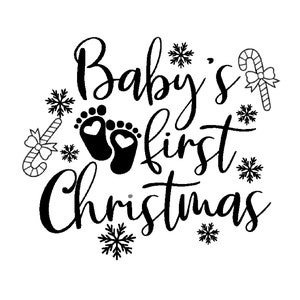 Mein erstes Weihnachtsmotiv, Hirschgeweih, Babys erstes Weihnachtsmotiv, Kindermotiv, 1.Weihnachten, Schnittdateien, Silhouette, Cricut Schnitt, digitaler Download