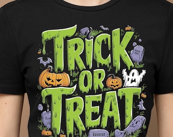 Trick or Treat Halloween PNG: Spooky Kids Sublimation (Digital Download)
