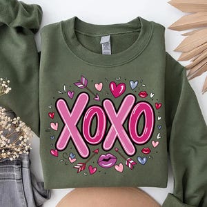 XOXO Valentine Day Heart SVG PNG, Valentine Png, Valentines Day Svg, xoxo Svg, Valentine Day, Heart Valentine Png, Cupid Svg, eps pdf dxf