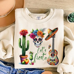 Let&#39;s Fiesta PNG, Cinco de Mayo Png, Mexico Png, Tacos Png, Mexican Hat Png, Mexican Party Png, Mexican Girly Festival, Nacho Average Fiesta