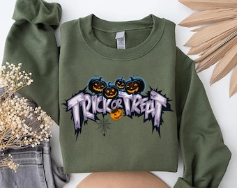 Trick or Treat Halloween PNG: Spooky Kids Sublimation (Digital Download)