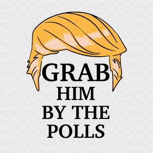 Grab Him By The Polls SVG: Lustiges Anti-Trumpf-Wahl-Design (Digitale Dateien)