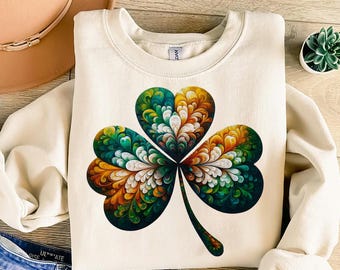 St. Patrick's Day Clover PNG: Irish T-Shirt Design (Digital Download)