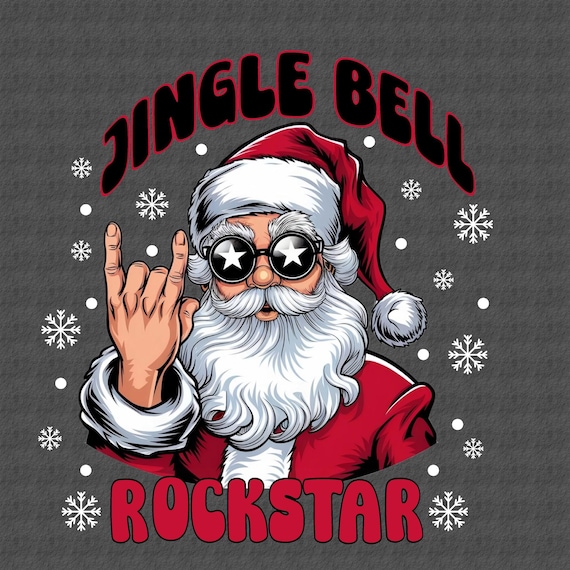 Père Noël Pull De Noel Rock Pull De Noel Renne à Lunettes Les