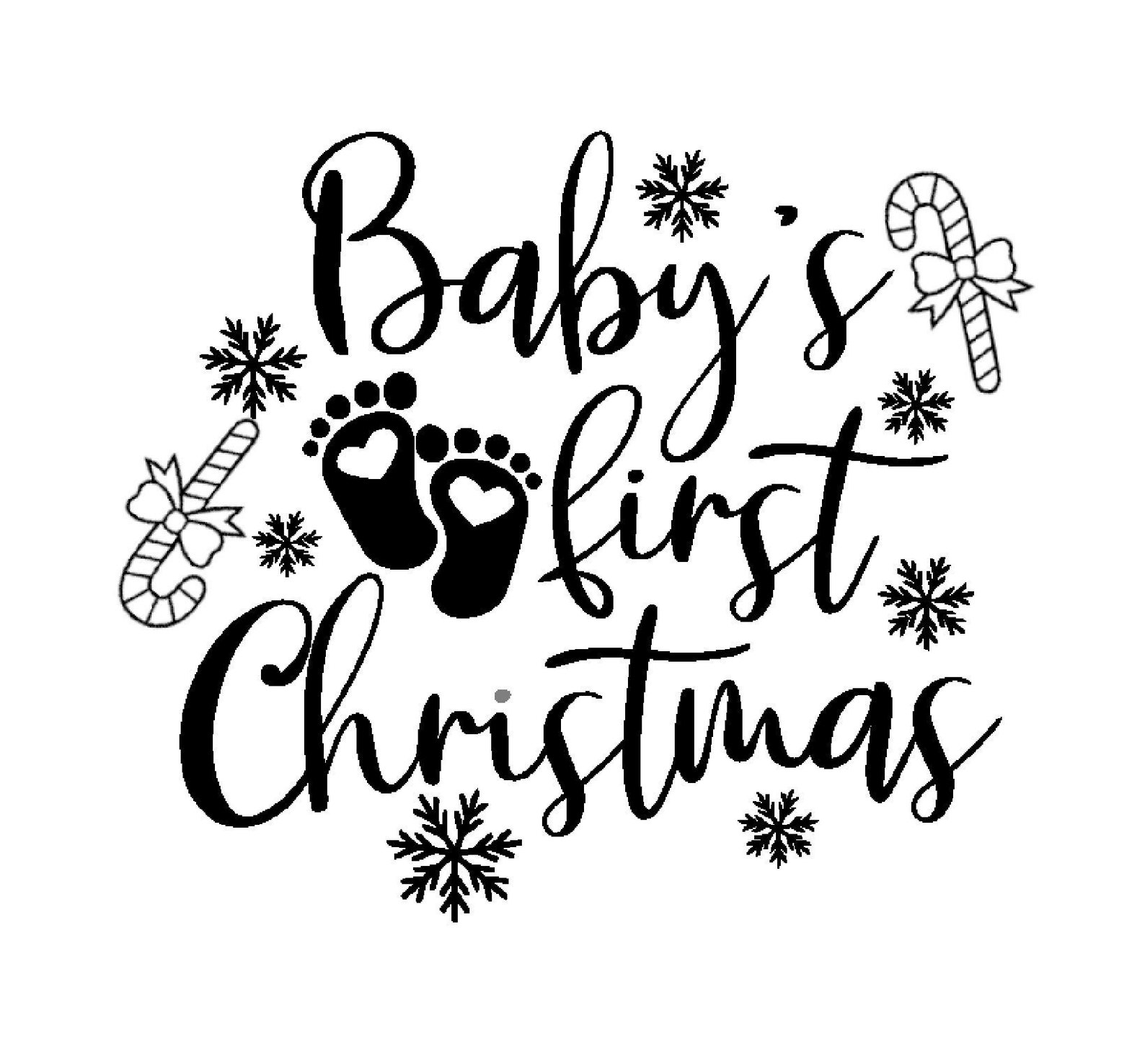 My First Christmas Svg, Deer Svg, Baby's First Christmas Svg, Kids Svg