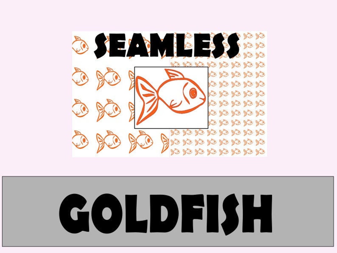 Seamless Patterns - Goldfish - 12x12 Inch - Printable - Digital Paper ...