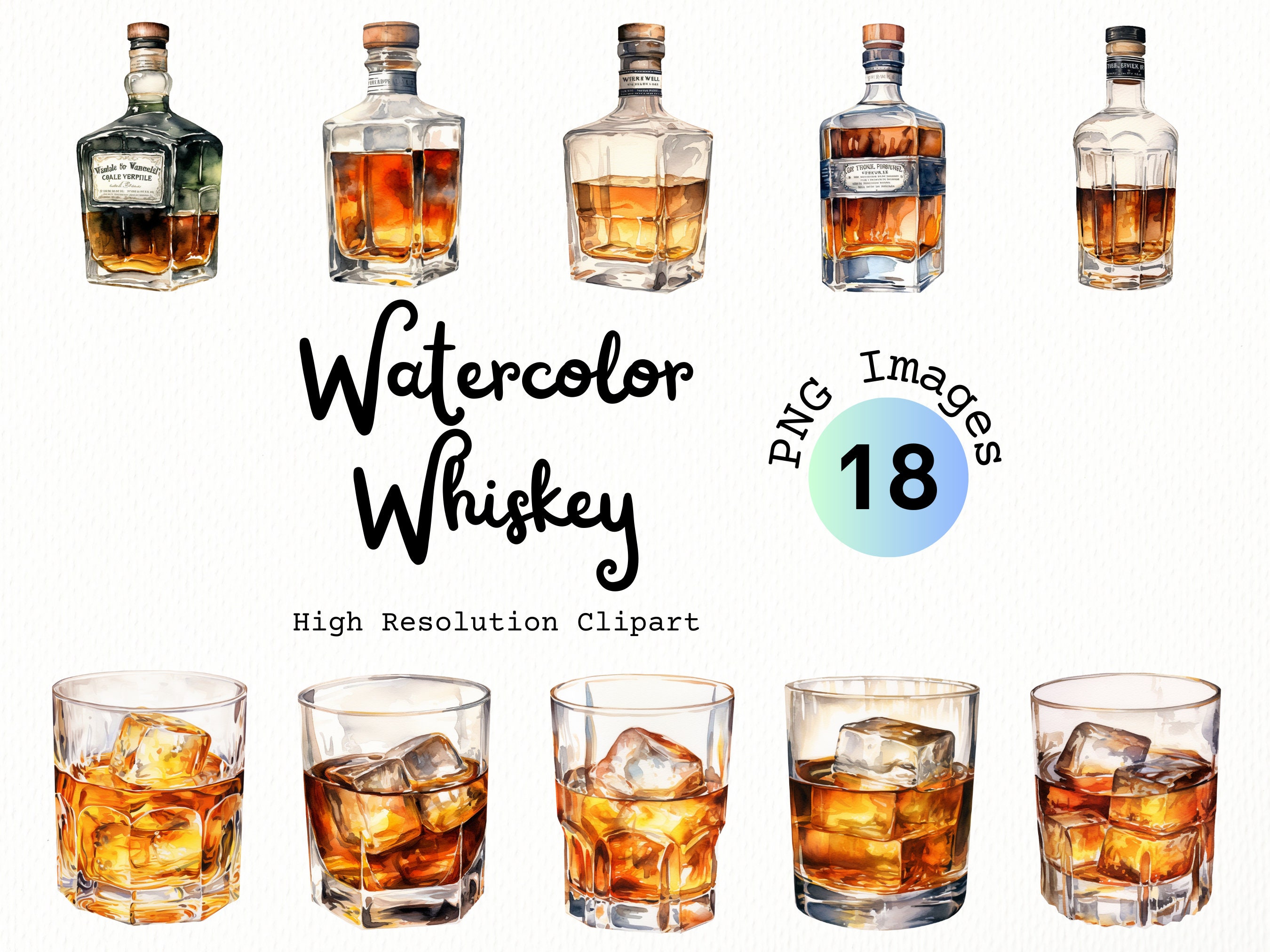 Wine And Scotch Glass Clipart