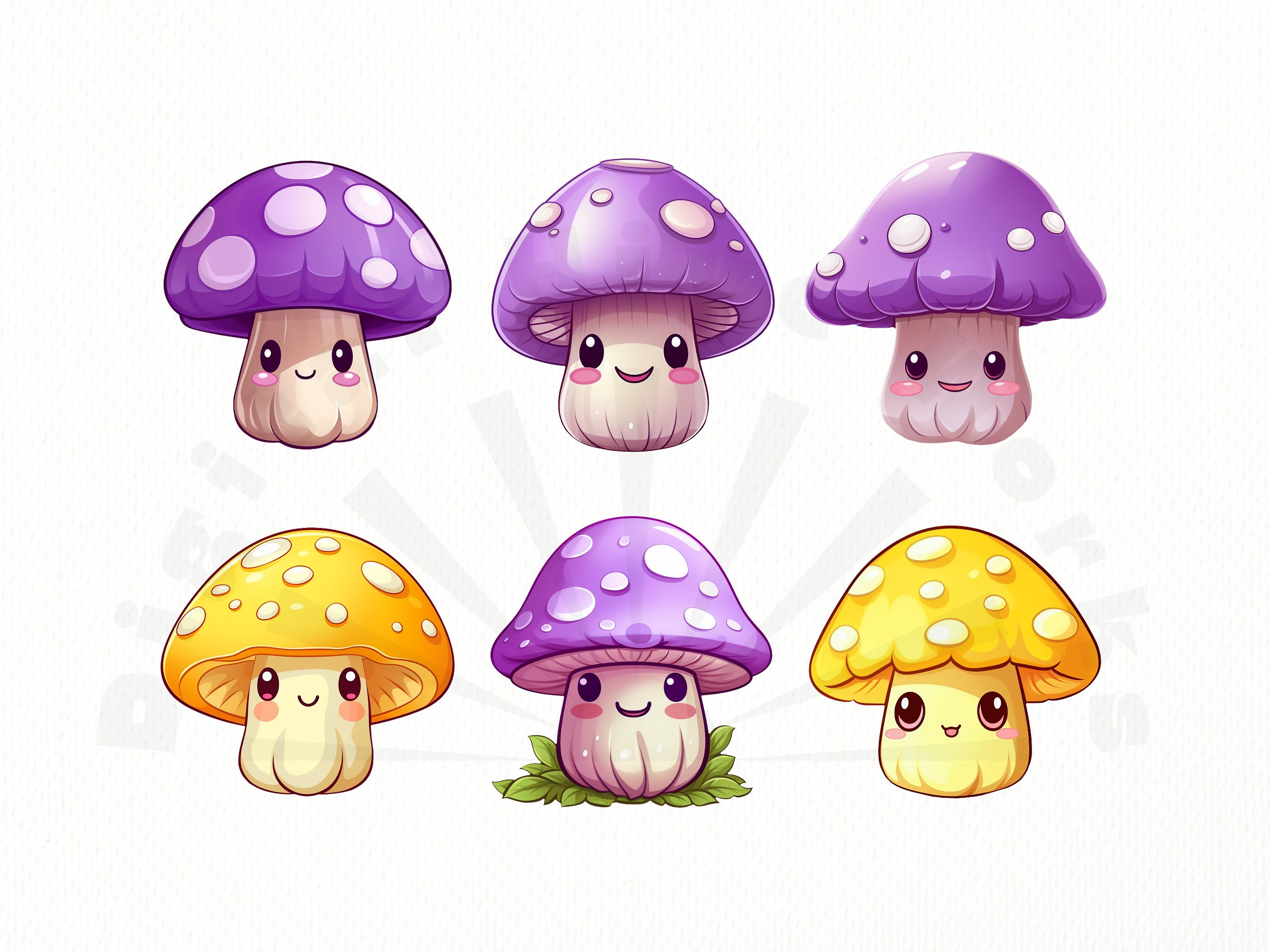 10 Mini Champignons En Bois Non Peints - Modèles Décoratifs Graffiti DIY - Pour Enfant, Décoration, Maison De Poupée - 7