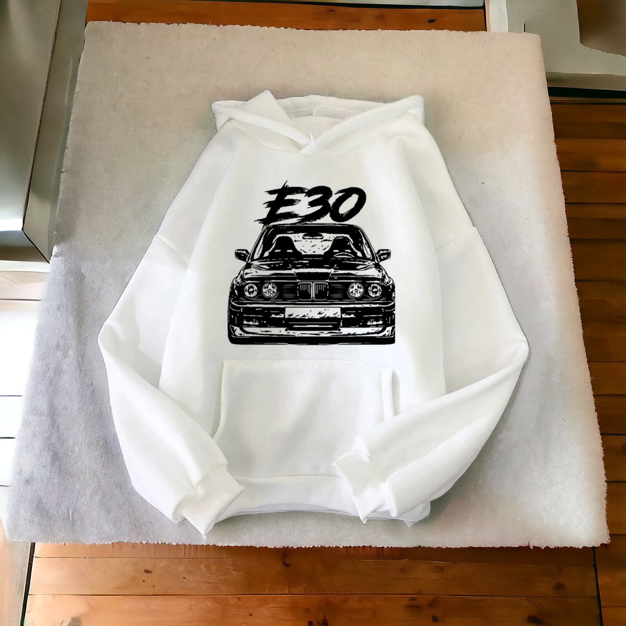 Classic Bmw E30 Hoodie, M3 E30 Racing Car Gift Hoodie, Drifting Car ...