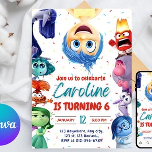 Trolls invitation, Trolls Birthday Invite Printable, Trolls Craziest Party Birthday Invitation, Digital Trolls Party Editable Template Canva