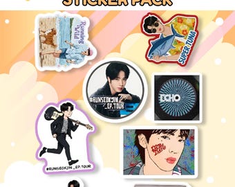 Army inspired  fanmade Sticker Pack – Freebie Concert Stickers – kpop Tour Fan Art  Stickers for Laptop, Journal, Scrapbook