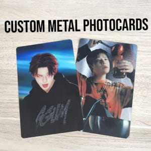 CUSTOM METAL Photocard Kpop inspired fanmade